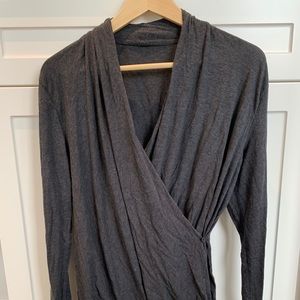 Long sleeve wrap top